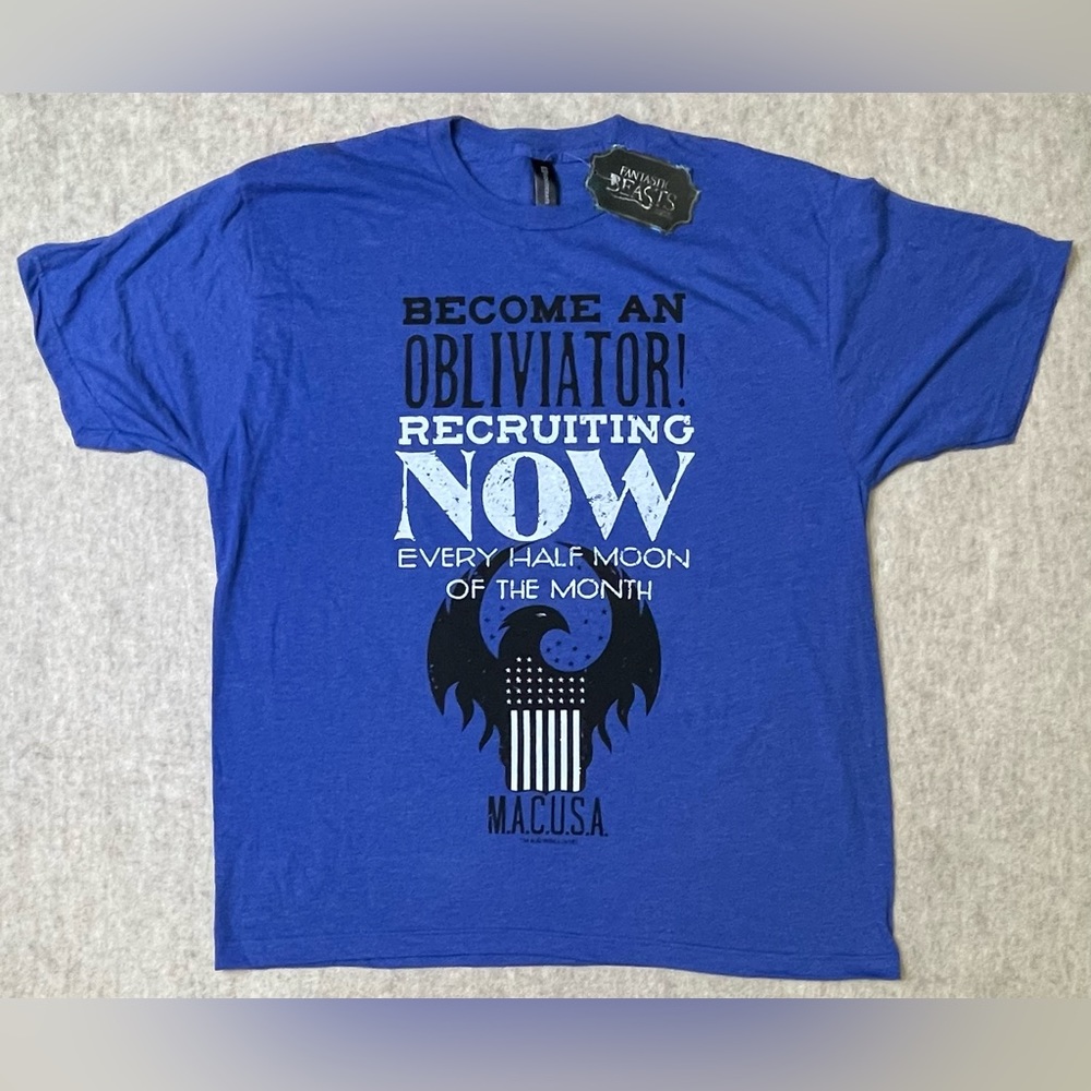 Fantastic Beasts Unisex Size 2XL Blue Loot Crate Exclusive